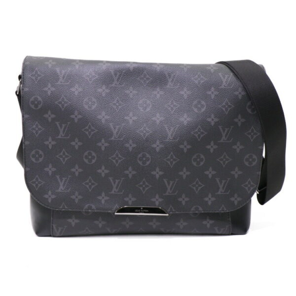 24 0909 02 Louis Vuitton Monogram Explorer MM Shoulder Bag Black