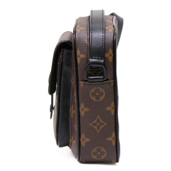 24 0914 03 Louis Vuitton Christopher Wearable Wallet Shoulder Bag Black Brown