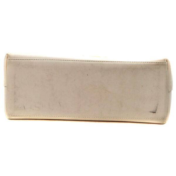 24 1279 5 Gucci Bamboo Handbag Leather White