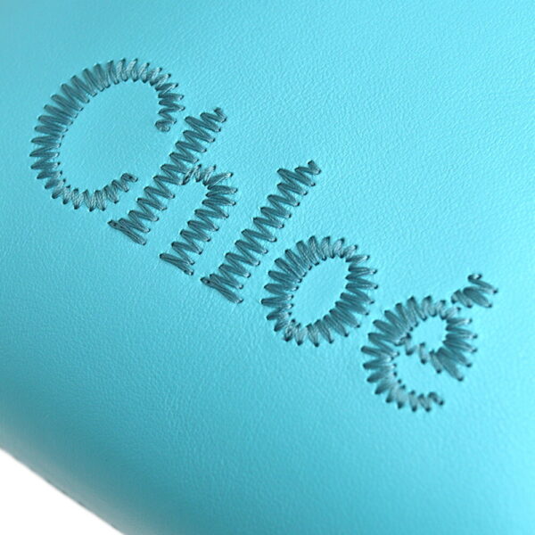 24 1453 6 Chloe Micro Tote Bag Leather Aqua Sea