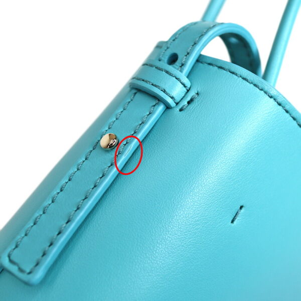 24 1453 9 Chloe Micro Tote Bag Leather Aqua Sea