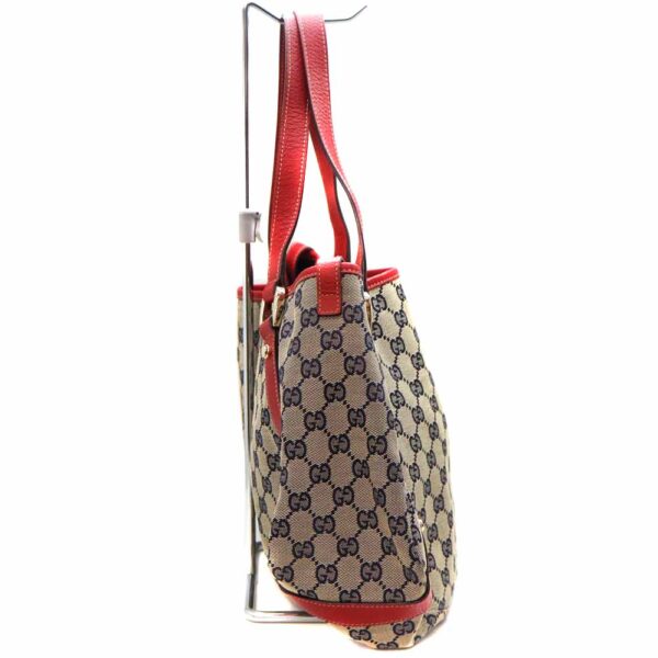 24 1559 4 Gucci Abbey Tote Bag GG Canvas Leather