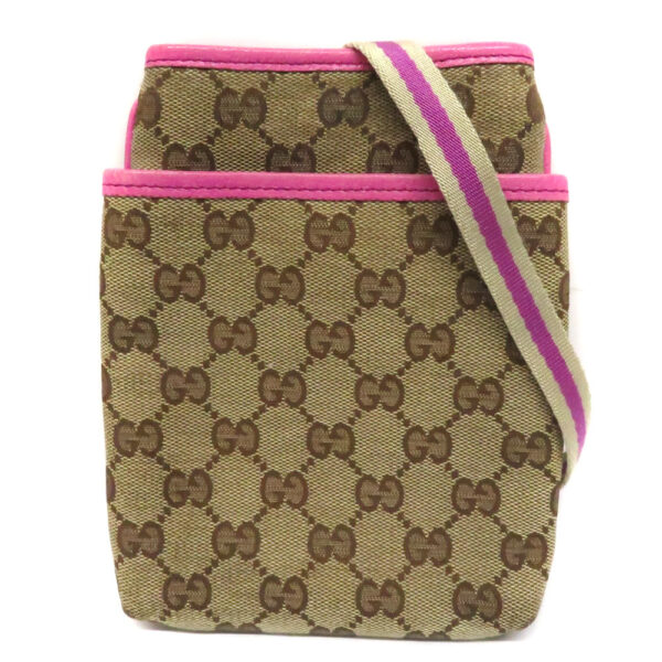 24 214301 Gucci Pochette GG Canvas Pink