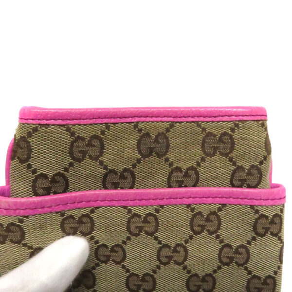 24 214305 Gucci Pochette GG Canvas Pink