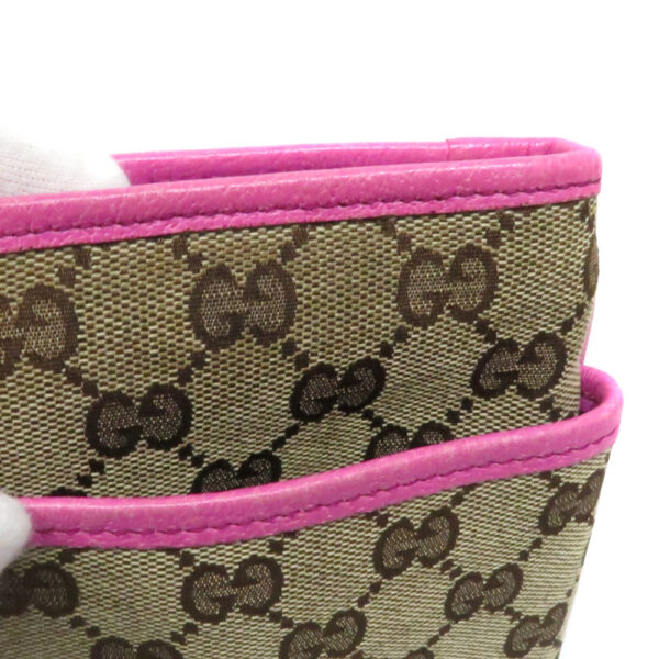 24 214308 Gucci Pochette GG Canvas Pink