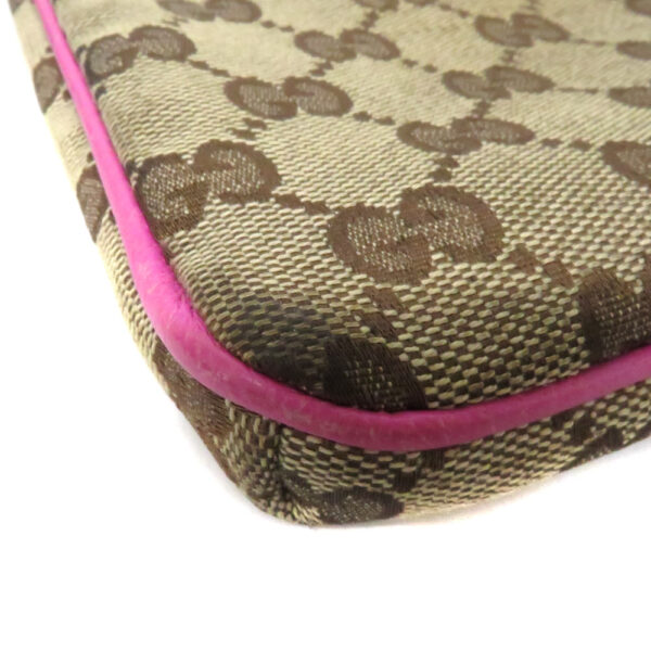 24 214310 Gucci Pochette GG Canvas Pink