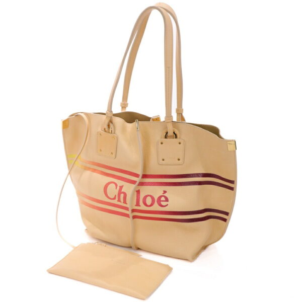 24 2566 01 Chloe Vick Blondie Tote Bag Leather Beige