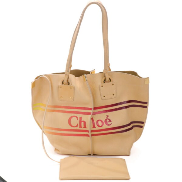 24 2566 02 Chloe Vick Blondie Tote Bag Leather Beige