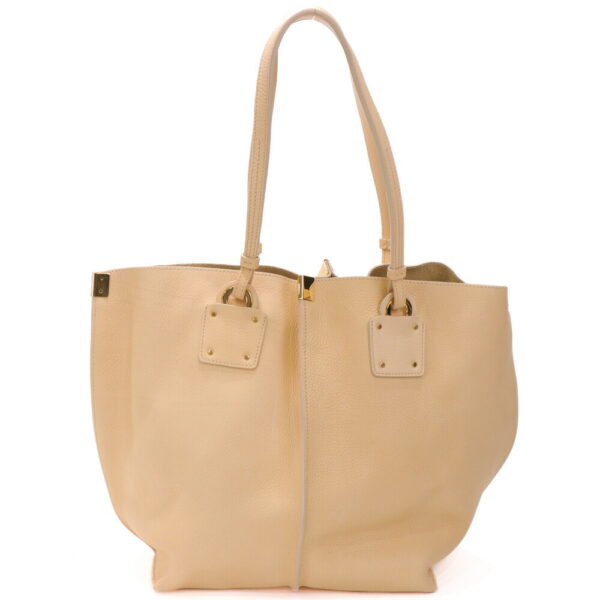 24 2566 04 Chloe Vick Blondie Tote Bag Leather Beige