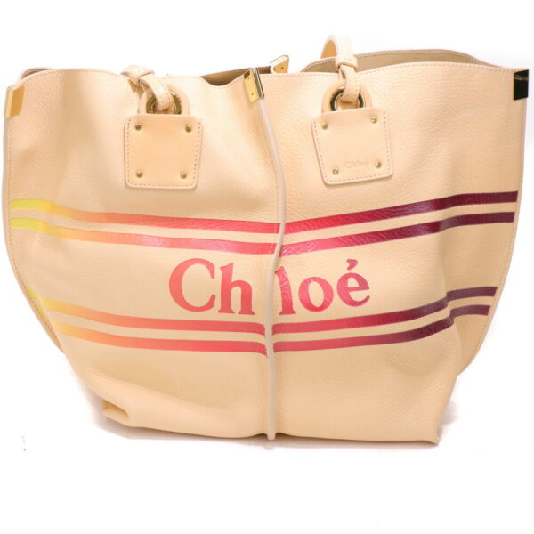 24 2566 08 Chloe Vick Blondie Tote Bag Leather Beige