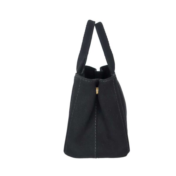 24 2790 3 Prada Kanapa Mini Canvas Tote Bag Black