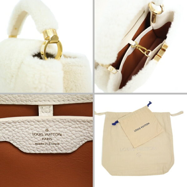 24 2813 11 Louis Vuitton Capucines BB Handbag White