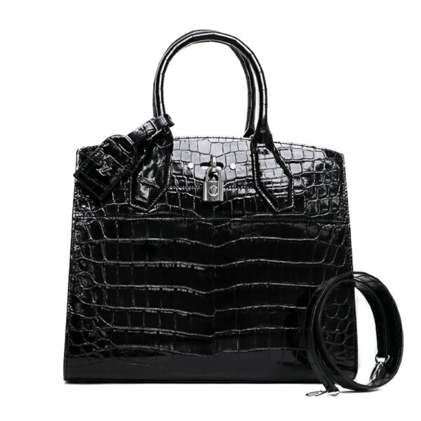 24 2814 01 Louis Vuitton City Steamer MM Handbag Black