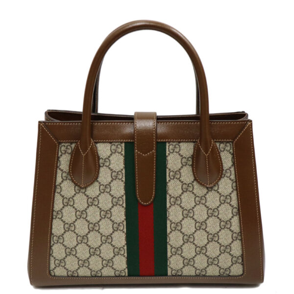 24 2820 3 Gucci Jackie 1961 Medium Tote Bag GG Canvas