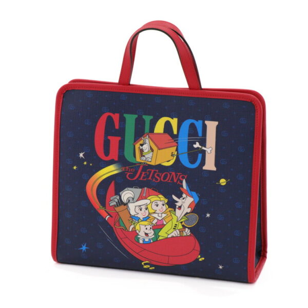 24 2939 01 Gucci GG Supreme Jetsons Handbag Navy