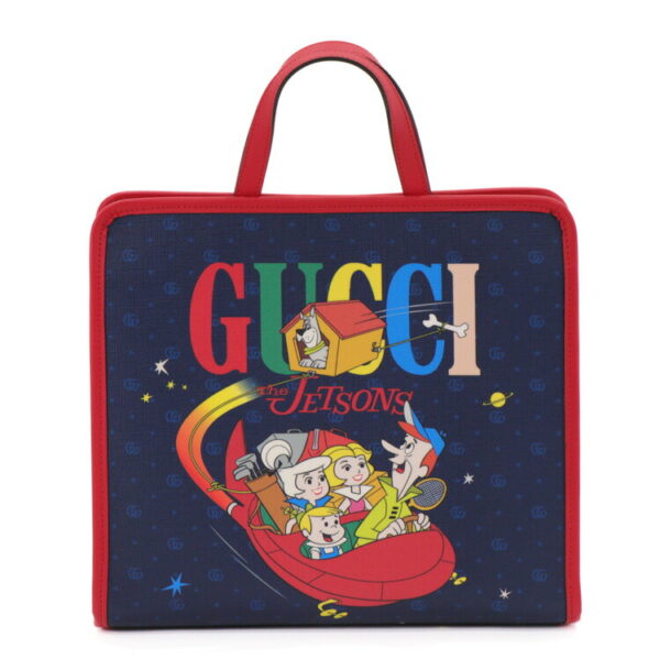 24 2939 02 Gucci GG Supreme Jetsons Handbag Navy