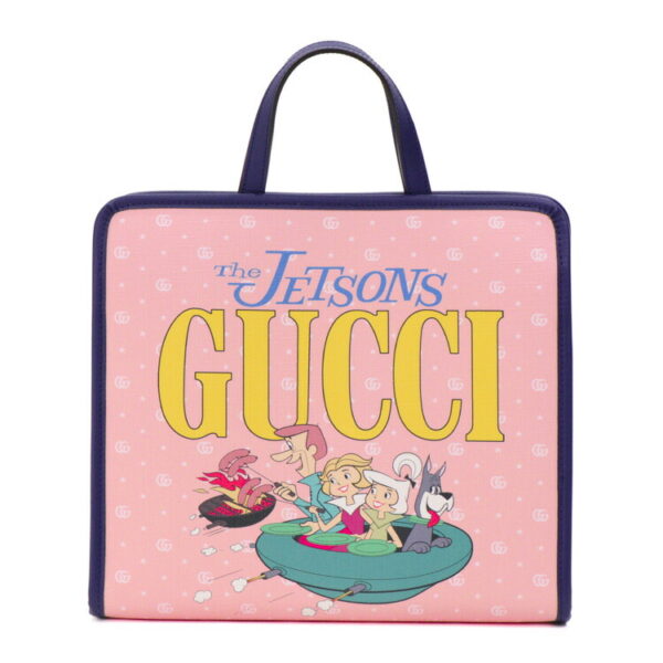 24 3270 01 Gucci GG Supreme Handbag Pink Navy