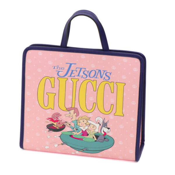 24 3270 02 Gucci GG Supreme Handbag Pink Navy