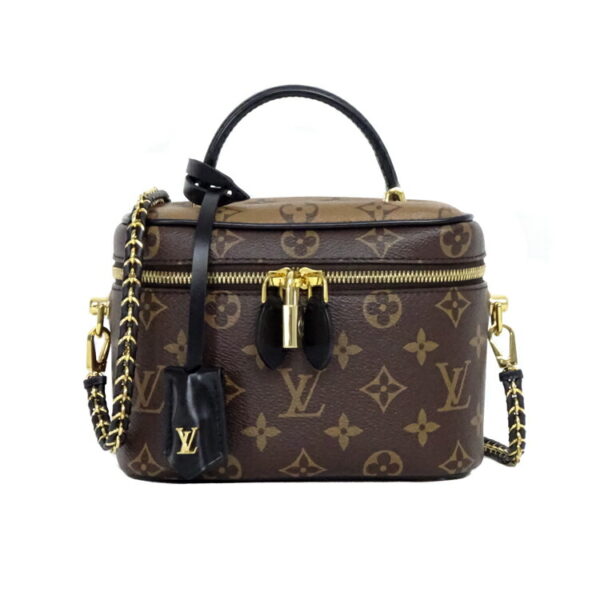 24 3547 01 Louis Vuitton Vanity PM Shoulder Bag Brown Black