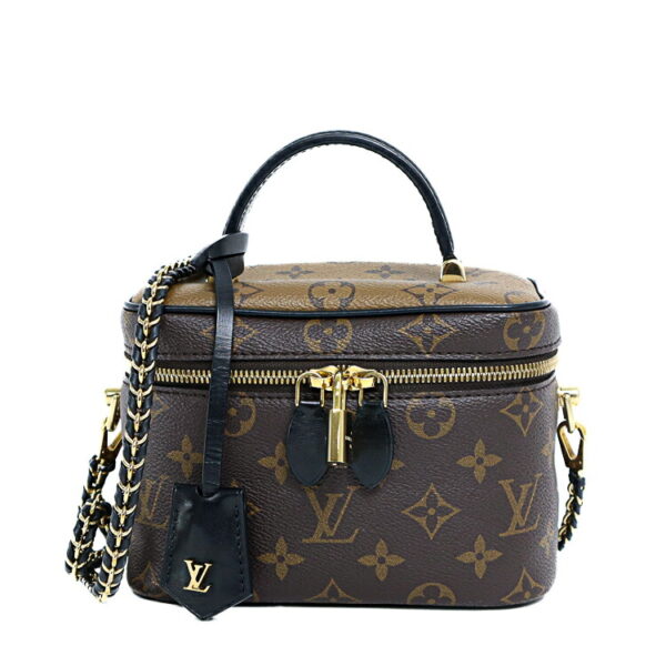 24 3549 01 Louis Vuitton Vanity PM Shoulder Bag Brown Black