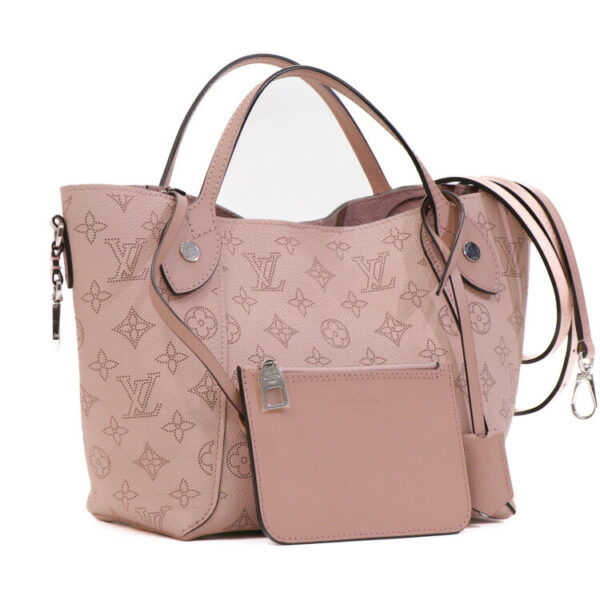 24 3550 03 Louis Vuitton Mahina Hina PM Tote Bag Calf Leather Pink