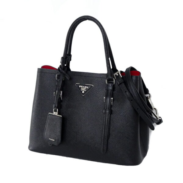 24 3562 01 Prada Saffiano Handbag Noir Black