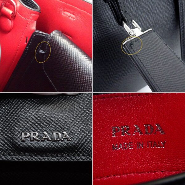 24 3562 09 Prada Saffiano Handbag Noir Black