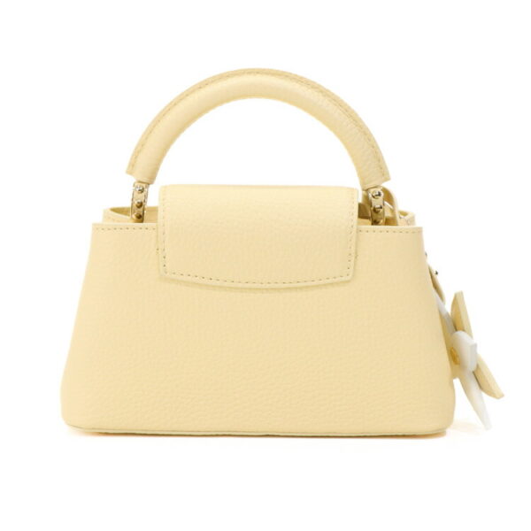 24 3582 04 Louis Vuitton Capucines Mini Handbag Taurillon Leather Yellow