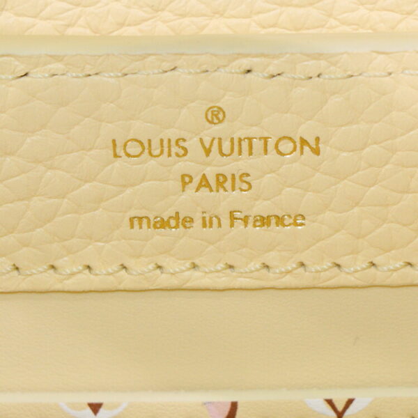 24 3582 12 Louis Vuitton Capucines Mini Handbag Taurillon Leather Yellow