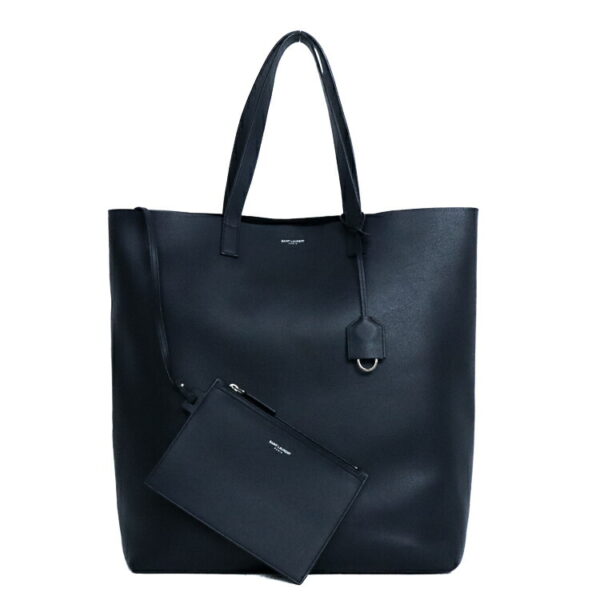 24 3730 01 Saint Laurent Shopping Tote Bag Navy