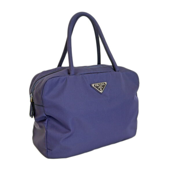 24 99 01 Prada Nylon Tote Bag Blue