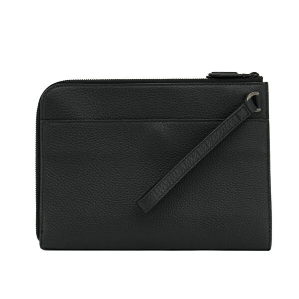 24 s550 02 Ferragamo Clutch Bag Leather Black