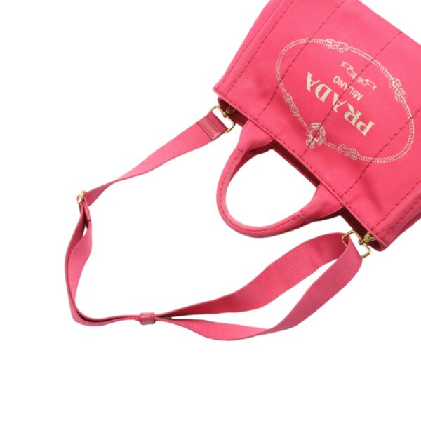 2401190072005 0 15 Prada Tote Bag Canvas Canapa Pink