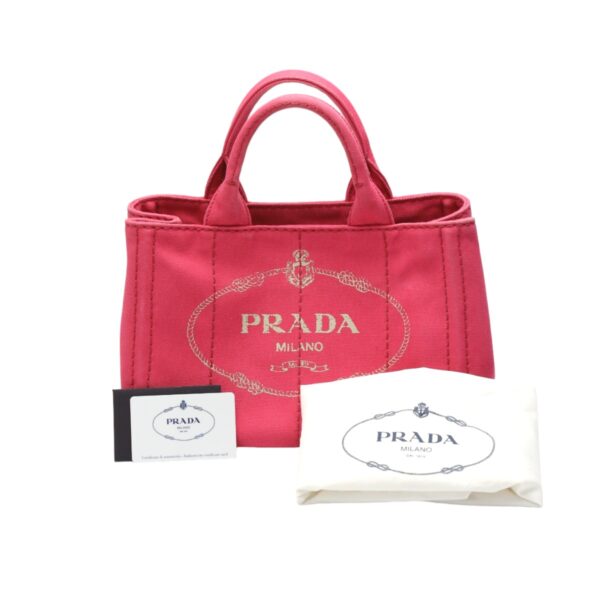 2401190072005 0 2 Prada Tote Bag Canvas Canapa Pink