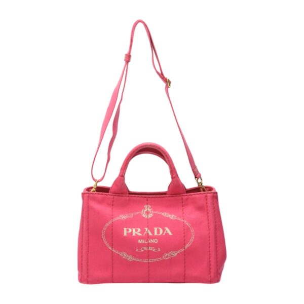 2401190072005 0 3 Prada Tote Bag Canvas Canapa Pink