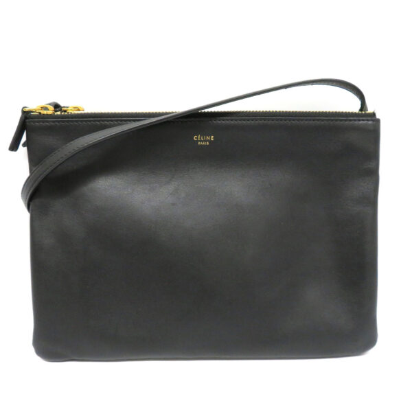 24046571 Celine Trio Bag Leather Black