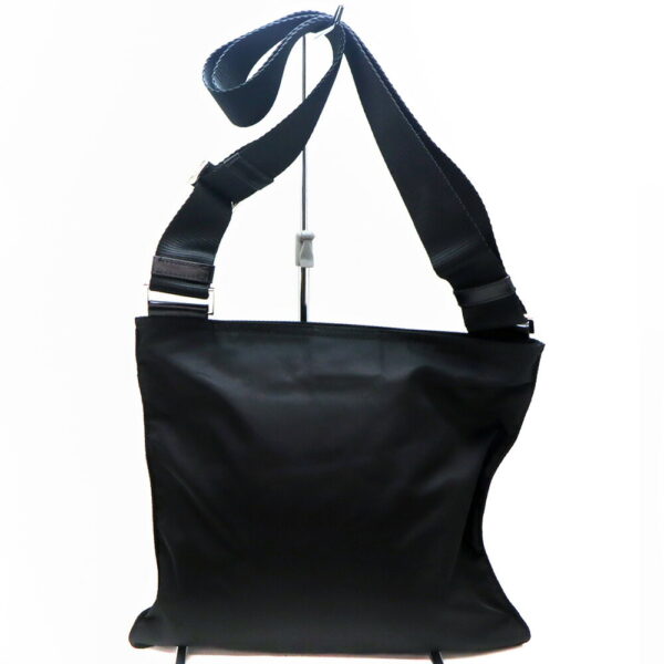 24251 2 Prada Shoulder Bag Nylon Black