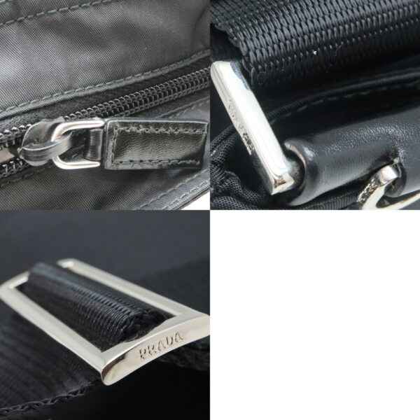 24251 7 Prada Shoulder Bag Nylon Black