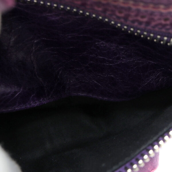 2490 7 Balenciaga Giant Pom Pom 2WAY Bag Leather Purple