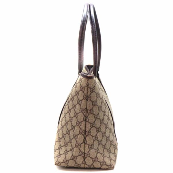 2836 4 Gucci Tote Bag Leather Beige Brown