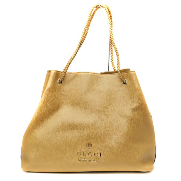 285 1 Gucci Tote Bag Leather Beige