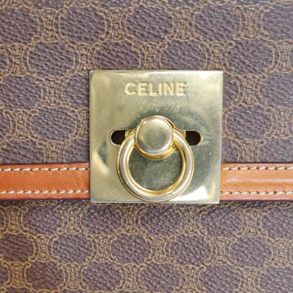 317 17 Celine Handbag Leather Brown