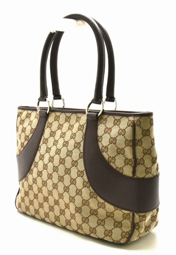 31720518 1 Gucci GG Shoulder Tote Bag Khaki