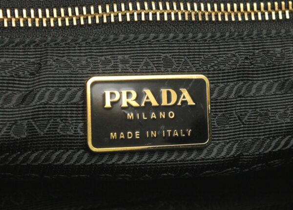 31720531 7 Prada Shoulder Bag Nylon Leather Nero Black