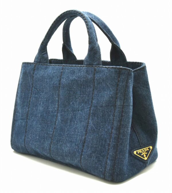 31721266 1 Prada Canapa Tote Bag Denim Blue