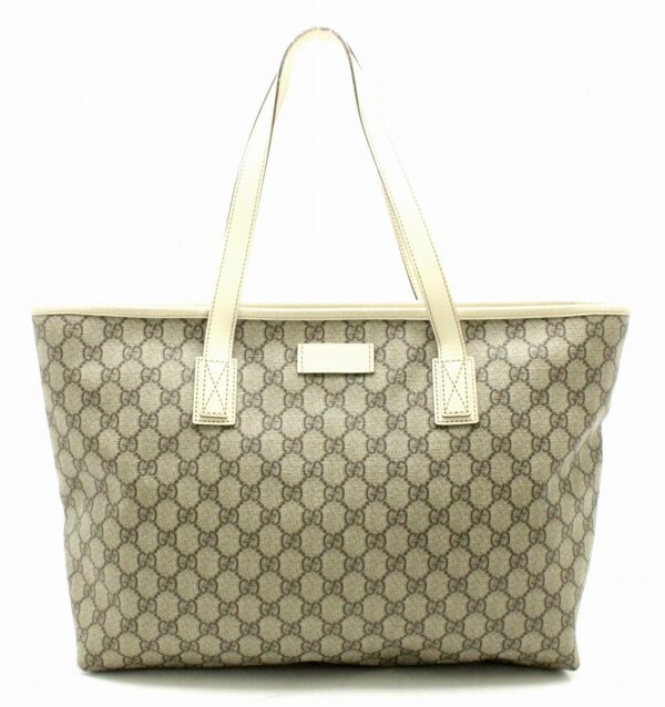 31721547 Gucci GG Supreme GG Plus Shoulder Tote Bag Beige