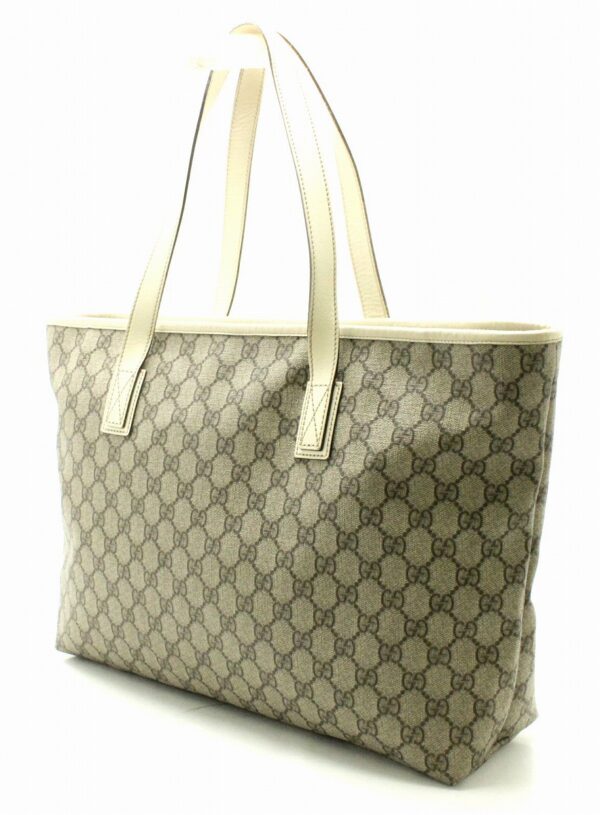 31721547 1 Gucci GG Supreme GG Plus Shoulder Tote Bag Beige