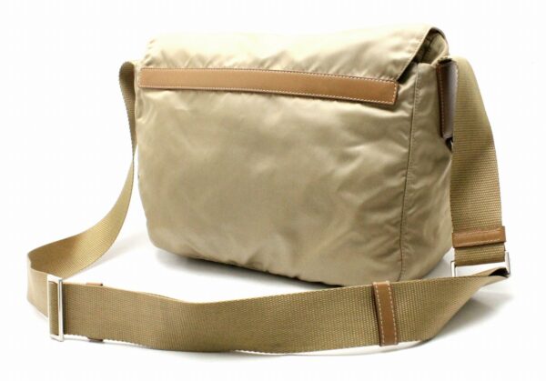 31721732 1 Prada Shoulder Bag Nylon Khaki Beige