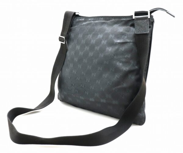 31721768 1 Gucci GG Leather Shoulder Bag Black