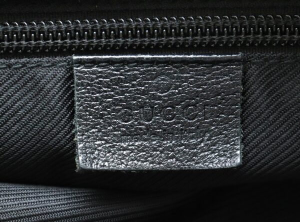 31721768 8 Gucci GG Leather Shoulder Bag Black